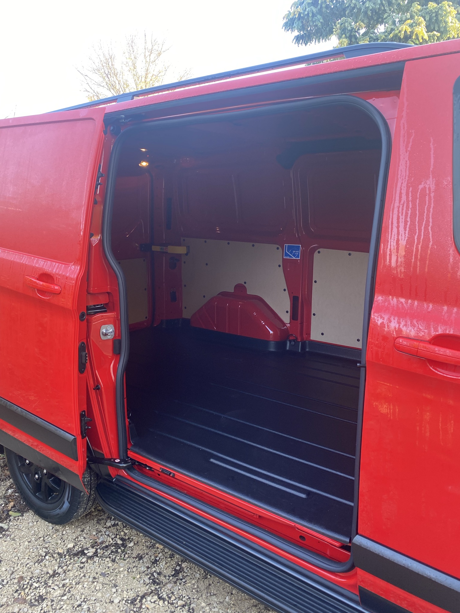 FORD TRANSIT CUSTOM  rouge Bandes noires TRIAL - Photo 1